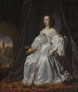 Mary Stuart, prinsessan av Orange, som änka efter Vilhelm II, 1652