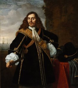 Porträtt av kapten Gideon de Wildt (1624-1665) - Målning av Bartholomeus van der Helst (1613-1670), olja på duk (135,8x119 cm) av Bartolomeus van der Helst