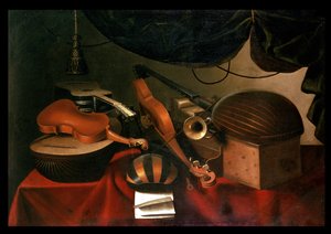 Musikaliskt stilleben av Bartolommeo Bettera