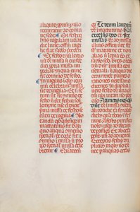 Missale: Fol. 173v: Musik för Alleluia etc. i början av påsk, 1469. av Bartolommeo Caporali