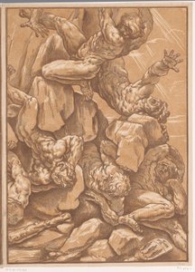 Jättarnas fall (Del fyra) av Bartolommeo Coriolano