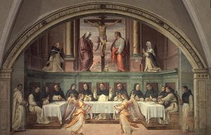 Korsfästelsen, från San Marco Refectory av Bartolommeo Sogliani