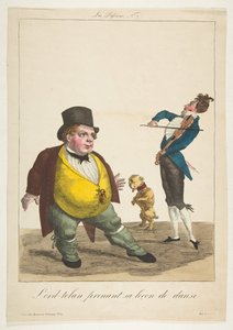 Lord-tolan tar sin danslektion, The Passions, nr 7, 1800-talet.