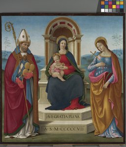 Madonna med barn och S:t Justus av Volterra och S:ta Margareta av Antiokia
