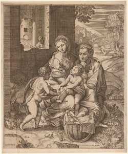 Den heliga familjen (La Perla) (efter Raphael)