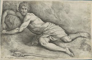 Sankt Johannes Döparen av Battista Franco