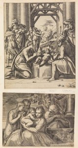 Helig familj. av Battista del Moro