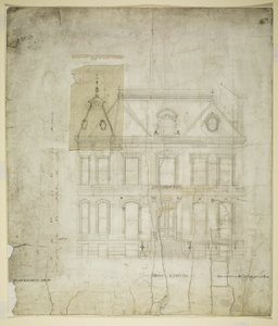 Peter Schuttler II House, Chicago, Illinois, fasad av Bauer and Loebnitz