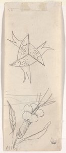 Skissblad [verso] av Beatrice Godwin Whistler
