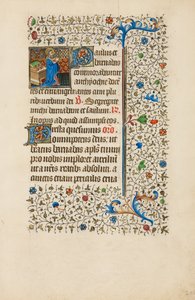 Sankt Barnabas läser ur en bok