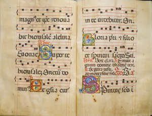Benedictine Antiphonary, ca. 1467-70. av Belbello da Pavia