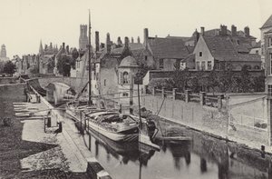 Den gröna kajen (svartvitt foto) av Belgian Photographer