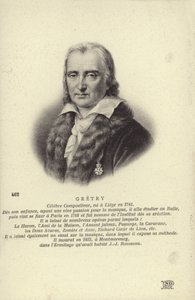 Andre Gretry, belgisk kompositör (1741-1813) av Belgian School