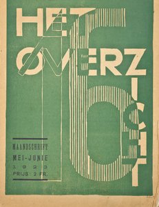 Omslag till ett nummer 1923 av tidningen "The Overview", 1923 av Belgian School