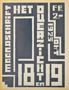 Omslag till ett nummer 1923 av tidningen "The Overview", 1923 av Belgian School
