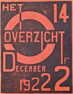 Omslag till decembernumret 1922 av tidningen "The Overview", 1922 av Belgian School