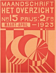 Omslag till numret av mars-april 1923 av tidskriften "Het Overzicht", 1923 av Belgian School