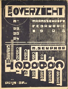 Omslag till tidningen "The Overview", ca. 1921-1925 av Belgian School