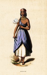 Islamisk Kanuri kvinna från Borno, Nigeria