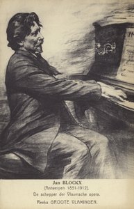 Jan Blockx, belgisk kompositör, pianist och lärare (1851-1912) av Belgian School