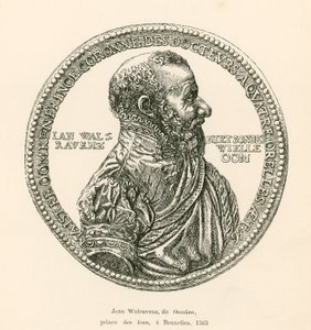 Jean Walravenz, känd som Oomken, Prince of Fools, i Bryssel, 1563 av Belgian School