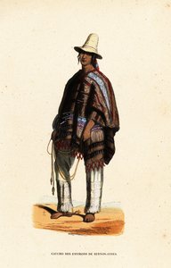 Indian gaucho från regionen Buenos-Ayres, Argentina av Belgian School