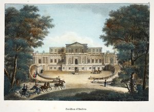 Pavillon dHarlem, ca 1895 (fotokrom) av Belgian School