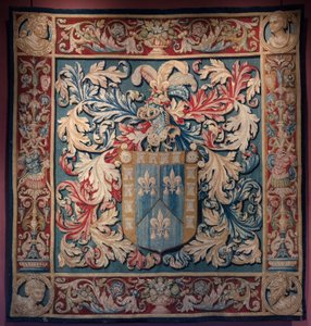 Gobeläng med familjens De Nagera vapen. Mästare AL. Ca 1550 (gobeläng) av Belgian School