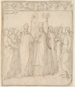 Augustinus, Ambrosius och andra heliga