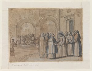 Möte mellan de heliga Franciskus och Clara