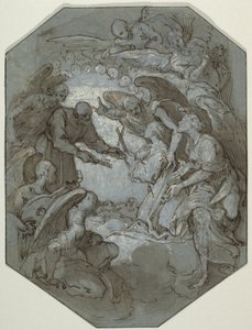 St. Petrus och änglarna får en själ i paradiset
