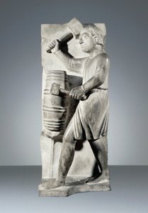 Augusti, staty från Cycle of Months, Baptistery of Parma