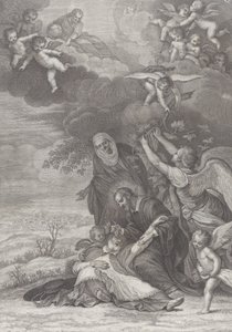 Mirakel av ett helgon, 1777 av Benedetto Eredi