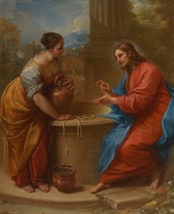 Kristus och kvinnan i Samaria, 1715-20.