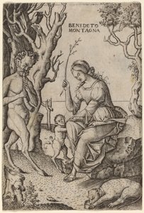 Satyr familj av Benedetto Montagna