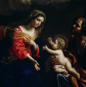 Den heliga familjen, detalj, 1682