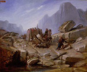 The Take of Thelesia av Hannibal och hans armé, 1860 av Benedict Masson