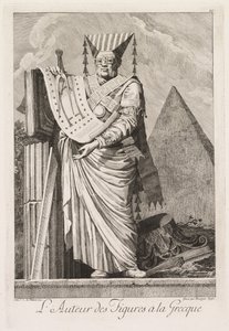 Masquerade à la Grecque: The Author of Plate Greek Figures 10, 1771. av Benigno Bossi