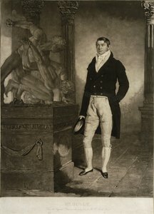 Mr Gully, graverad av Charles Turner (1774-1857) (mezzotint) av Benjamin (after) Marshall
