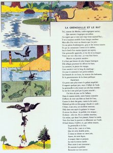 Grodan och råttan, illustration från 