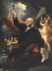 Benjamin Franklin drakeexperiment. (skriva ut)