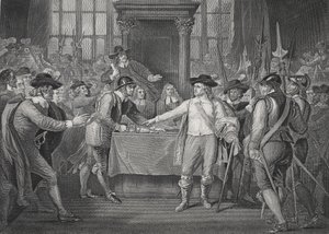 Oliver Cromwell upplöser det långa parlamentet