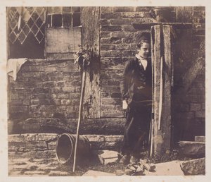 Walter Chamberlain gömmer sig bakom Bredicot pump, mitten av 1850-talet