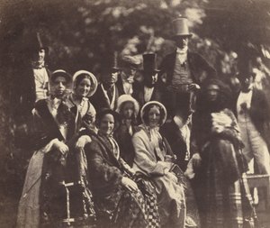 Bröllopsgrupp, c. 1852 eller 1853.