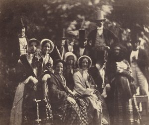 Bröllopsgrupp,ca. 1852 eller 1853 (foto) av Benjamin Brecknell Turner