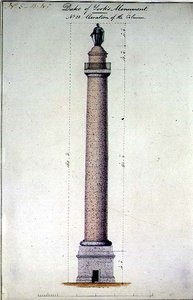 Höjd av hertigen av Yorks monument, Carlton Gardens, London