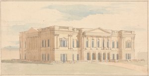 York House, London: Perspektivvy av västfronten
