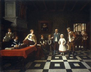 Hos skatteindrivaren, 1889