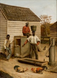 Barnyard tuppkamp, 1860 av Benjamin J. Severance