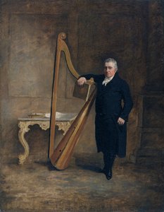 Harpist hos familjen Corbet i Griffith Owen, ca 1812 (olja på duk) av Benjamin Marshall